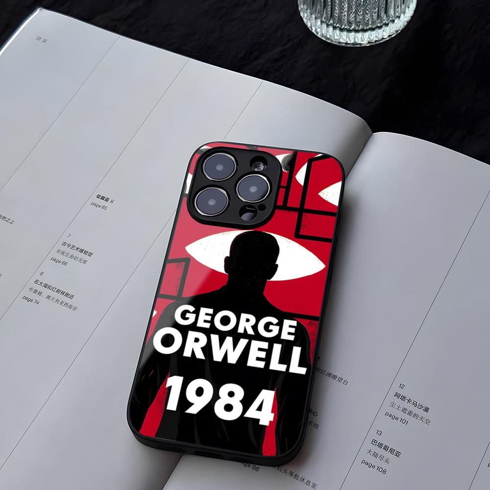 1984 George Orwell Book Novel Phone Case Tempered Glass For IPhone 13 17 14 16 12 15 11 Pro XS Max Plus Mini X XR SE2020 Coque