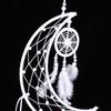 39.37 in Dreamcatcher Wall Hanging moon white Modern Dreamcatcher Handmade Indoor Dreamcatcher Decor Balcony Layout
