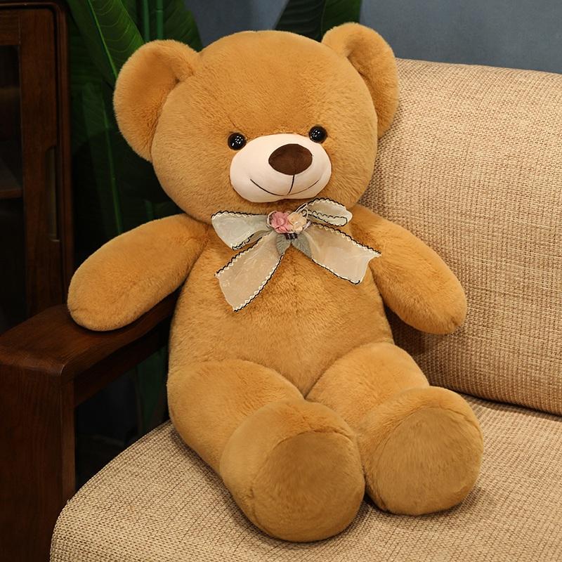 Niedlicher Fliege Teddybär Plüschtier Puppe Kuschelbär Kuschelpuppe Mädchen Bett Kuschelkissen Valentinstag Freundin Geburtstagsgeschenk