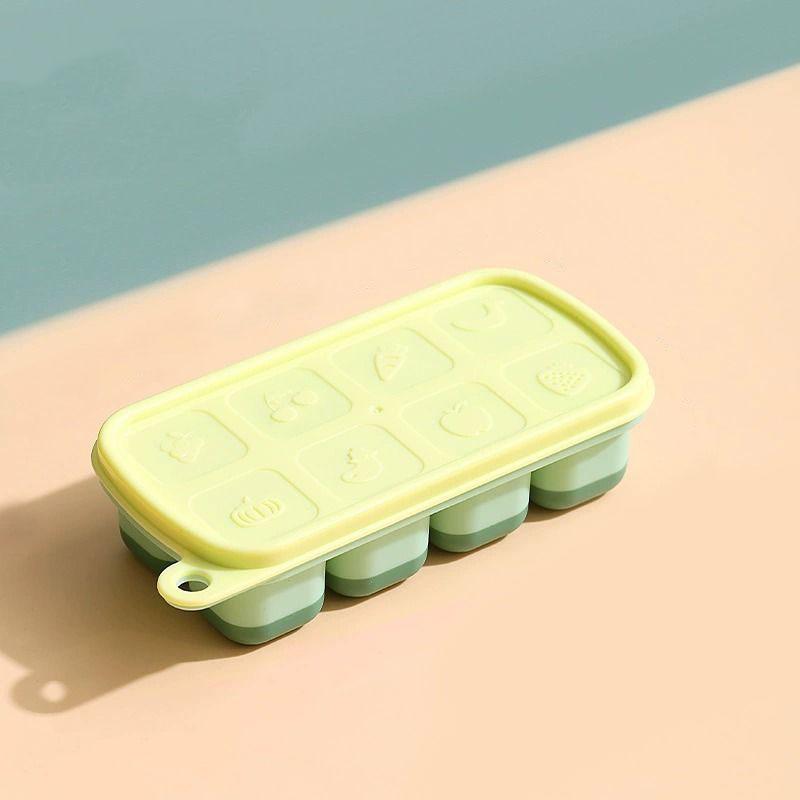 

WTEMPO 8 решеток креативные формы для льда с крышкой летний квадратный лоток для льда пылезащитный льдогенератор для домашней кухни 1pc жёлтый