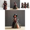 Halloween Witch Figure With Fabric Dress For Haunted Room Atmosphere Decoration