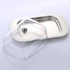 Butter Dish Stainless Steel Food Storage Dish with Transparent Sealing Lid