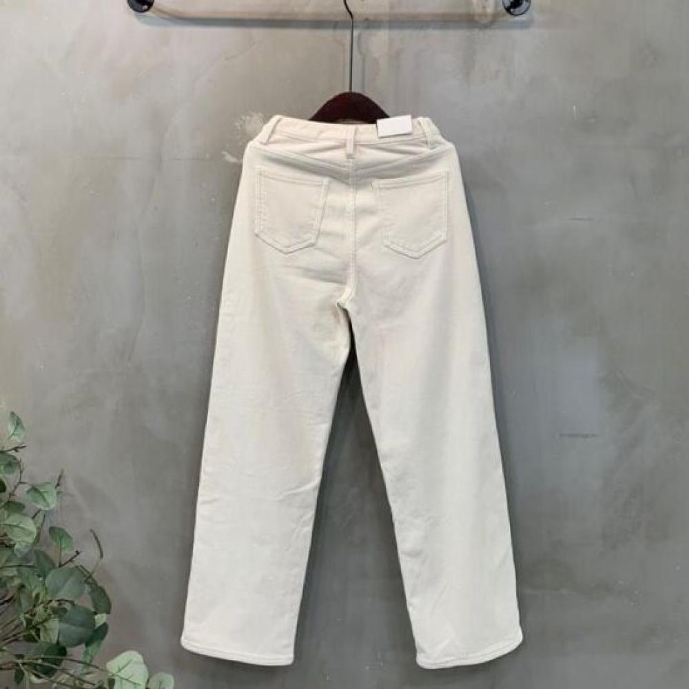 C S In The Room Anya Ykk Zipper fleeCe Corduroy Hidden bandIng pantS 3 ColorS