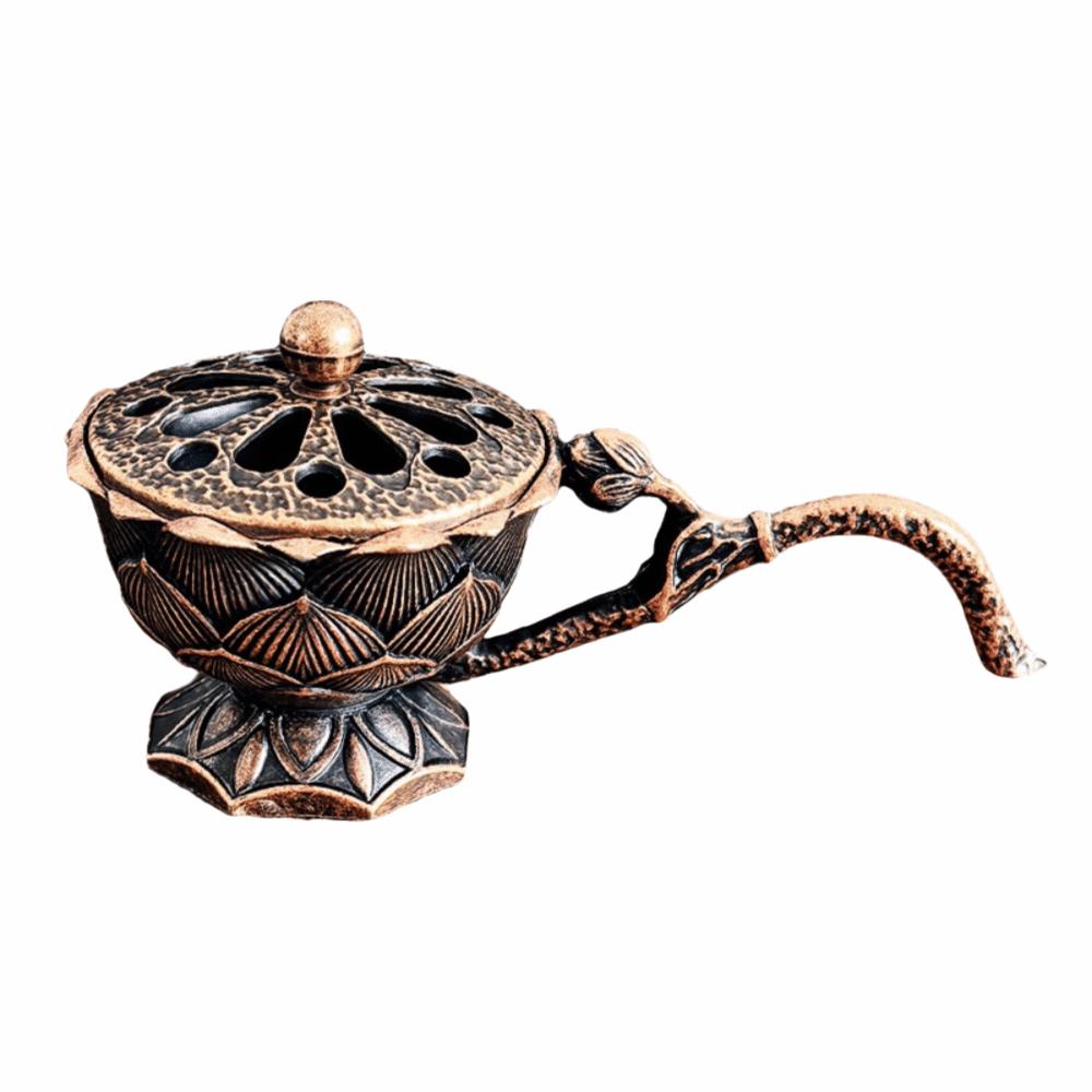 New Chinese Style Incense Burner Zinc Alloy Good Symbolism Incense Holder Lotus Lucky Cat God of Wealth Incense Burning