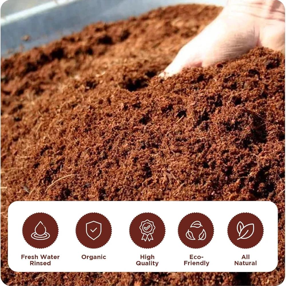300G Coconut Brick Foamed Coconut Bran Brick Flower Coconut Bran Nutrient Soil Plant Organic Compressed Coconut Stone