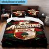 3PCS Augs-burg Crest Bedding Set,Including 1pc Duvet Cover And 2pcs Pillowcases Perfect for Bedroom, Dormitory, Fan Christmas Gift