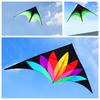 Seven-Color Triangle Flower Kite - Easy To Fly, Large Adult Size, Ideal for Light Breezes