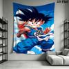 Son Goku Wall Tapestry Aesthetic Wall Hanging Printed Fabric Blanket Decorative Tapestries For Bedroom Living Room Home Decor
