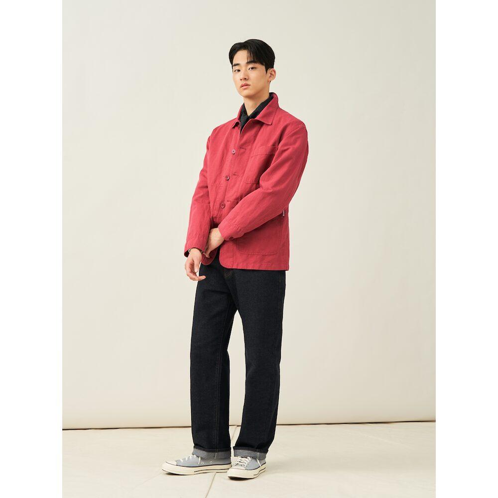 Beanpole Men Garment Dyed Work Jacket Red