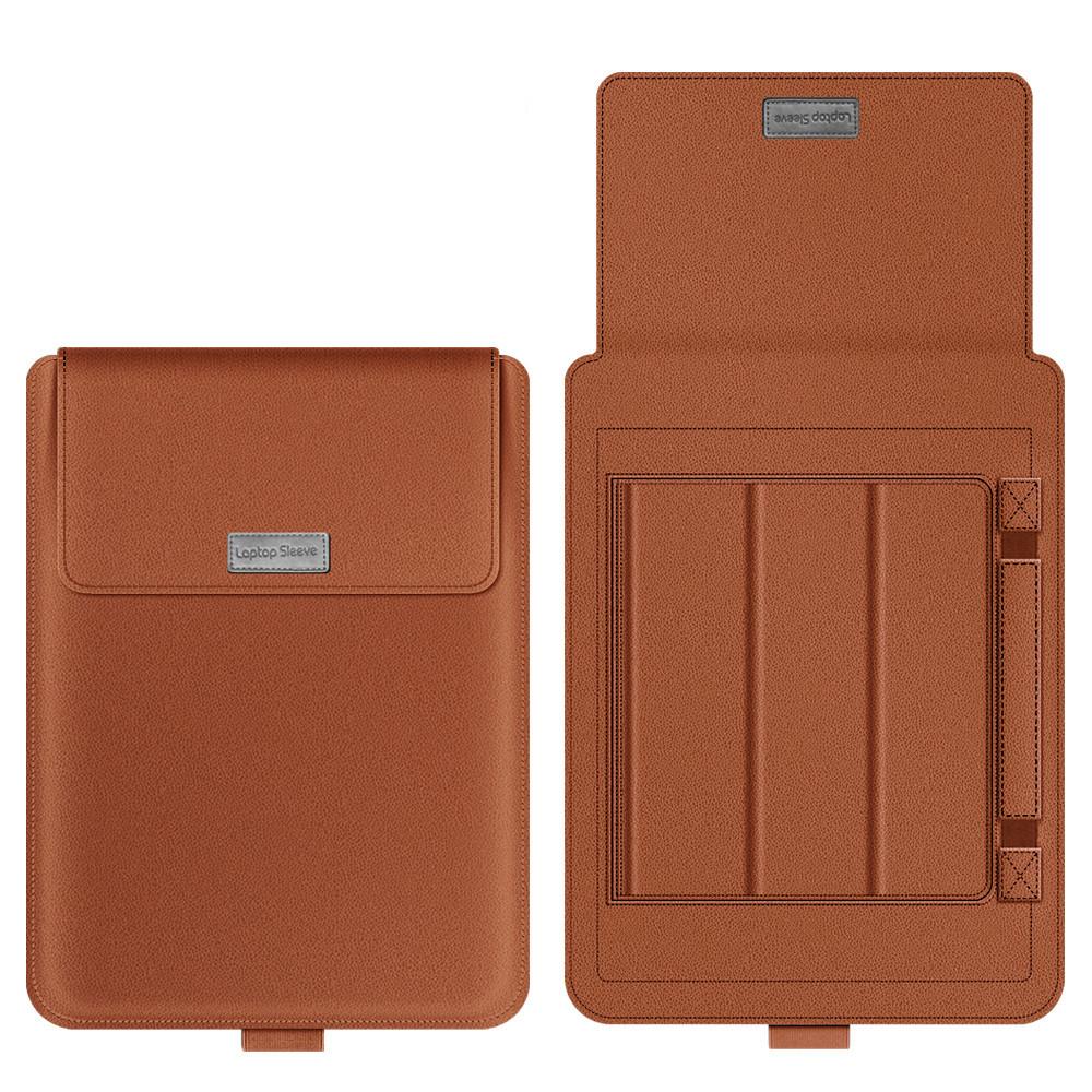 

TS JYL laptop bag,Multi-Function Sleeve for Lenovo Pro13 Huawei Matebook14 Apple Stand Bag 11/12 inch universal (same day delivery) коричневий