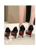 Large Size Red Bottom Stiletto High Heels, Pointed Toe, for Women and Transvestites (Size 34-44)