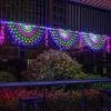 V-Dank LED Illumination Lights, Outdoor Waterproof Net Light, 3-String Semicircular LEDs, 300 Bulbs, 3.2m Long X 0.6m Long, Christmas Decoration,