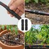 5/8Pcs Plastic Barbed Garden Hose Connectors 13mm (1/2 Inch) Pipe/Hose Irrigation Connectors Black Garden Irrigation Fitting Set