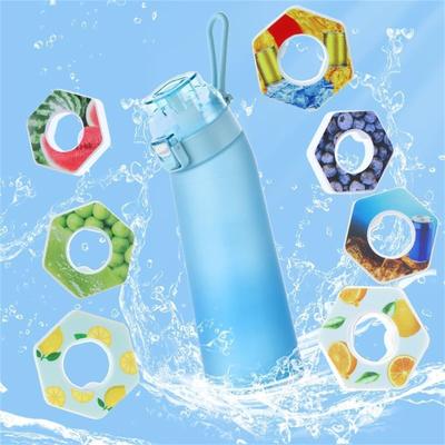 700ml Bottle, Update Water Bottle Up Set With 7 Capsules Drinking Straw,  Outdoor Water Bottle