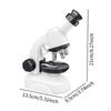 Kids Stem Microscope Biological Experiment Kit 1200x Portable Science Toy for Boys Girls