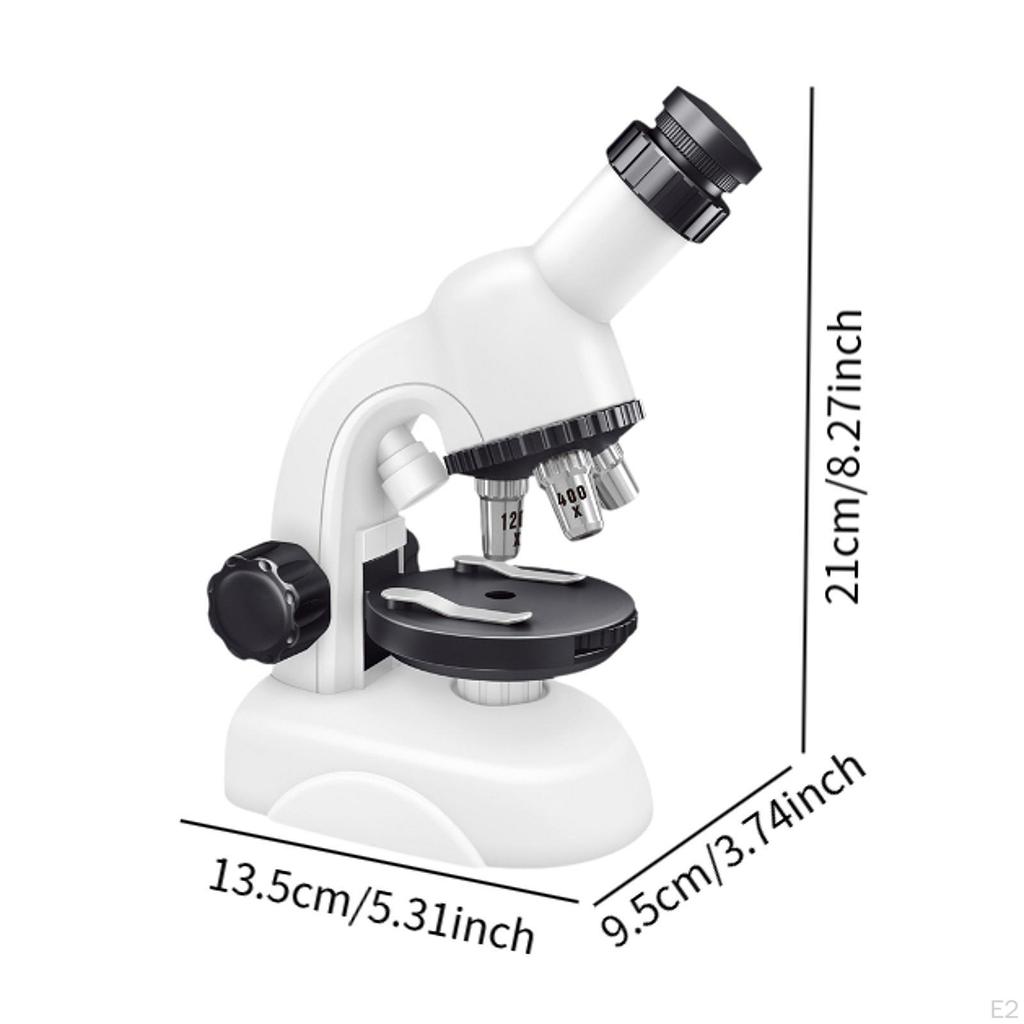 Kids Stem Microscope Biological Experiment Kit 1200x Portable Science Toy for Boys Girls