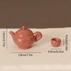 5Pcs/Set 1/12 Dollhouse Simulated Teapot With Cups Set Dollhouse Miniature Kitchen Decoration Dolls House Accessories