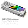SSD Heat Sink Cooler with Fan Easy to Use Universal Compatibility 5V 3 Pin ARGB SSD Cooler M.2 Hard Disk Radiator