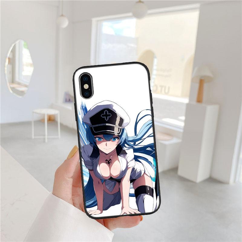 LO8 Anime Esdeath Soft Shell Phone Case for iPhone SE X XS XR 11 16E 17 Pro Max Air 8 7 6 6s Plus