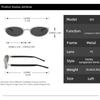 Oval Small Frame Sunglasses Women's Men's Y2K Retro Sunshade UV Sun Glasses Luxury Brand Designer Popular Metal Eyeglasses