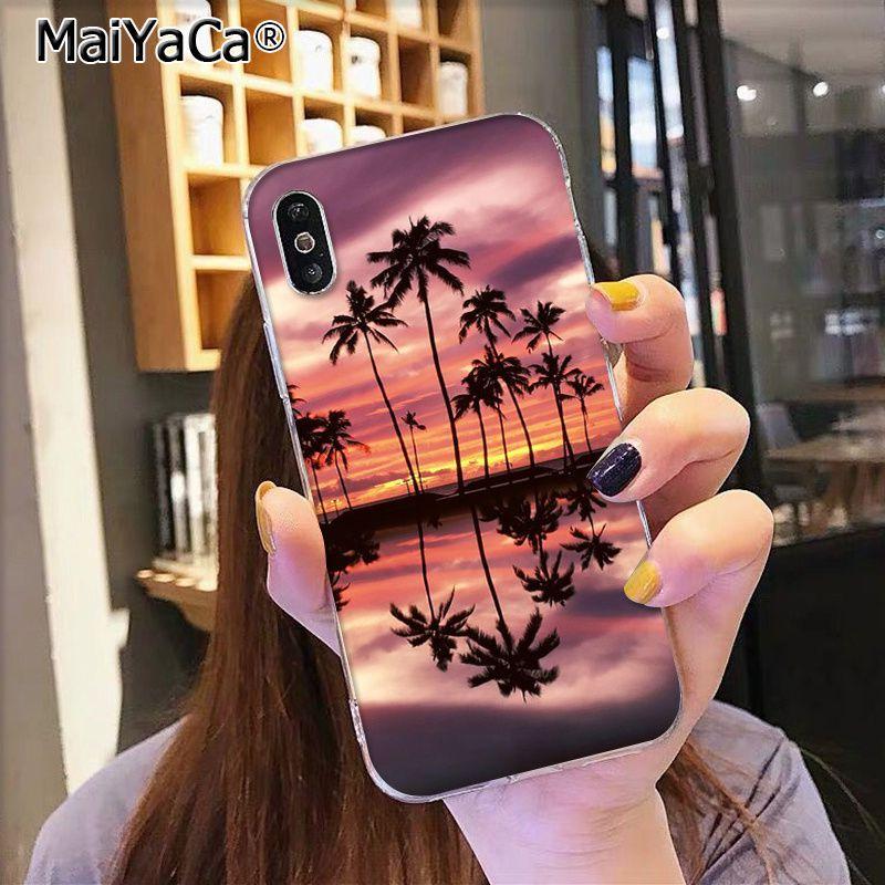 MaiYaCa Mořské vlny Plážový sprej oceán ostrov pouzdro na mobil pro iphone 13 SE 2020 11 pro 8 7 66S Plus X 5S SE XR XS XS MAX