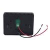 Metal Housing Gas Monitor for Motorhomes with Face-Mounted Test/Silence Control, 2 Side Openings, Red and Black Cables, and Installation Tool