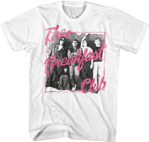 The Breakfast Club Cast Leaning On School Lockers Men T Shirt Classic Movie XXXXL