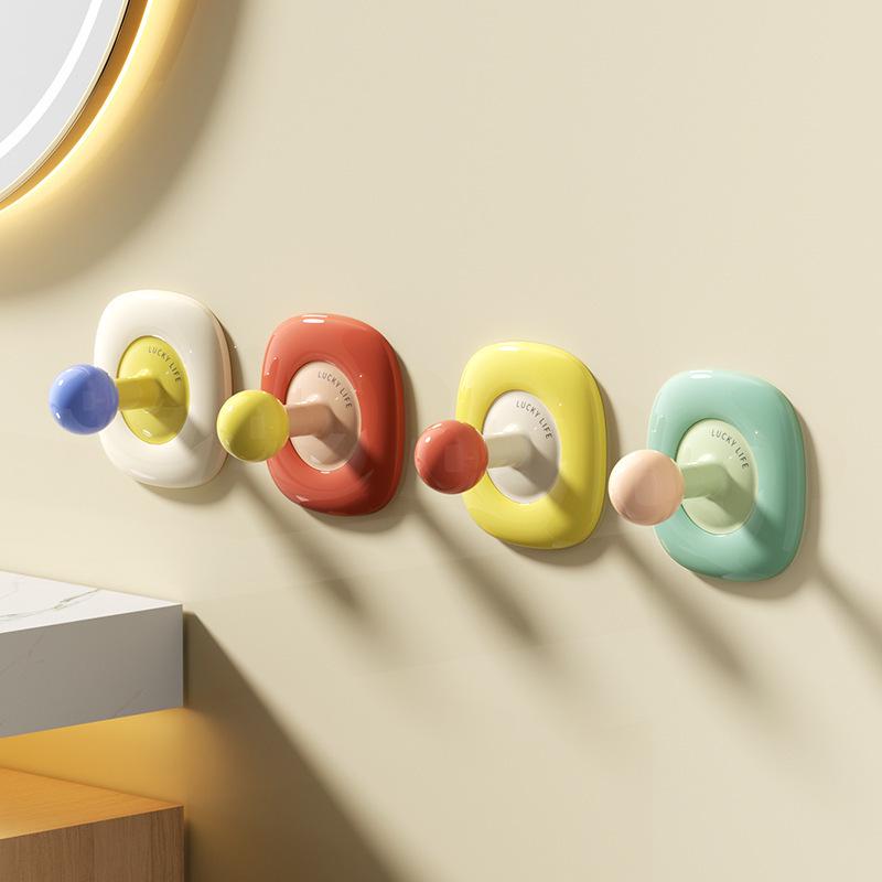 Creative Flower Adhesive Towel Hook - No-Drill, Cute and Colorful Bathroom Hanger