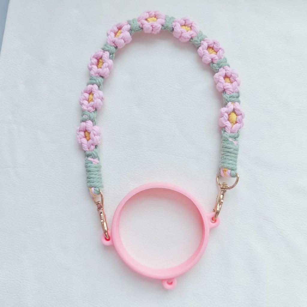Woven Flower Strap for Water Bottles and Thermos Cups
