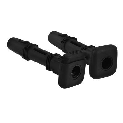 LIFKOME 2pcs Head Guide Car Headrest Guide Plastic Headrest Guide Rear Headrest Guide Headrest Clip Guide Headrest Tube Guide Black