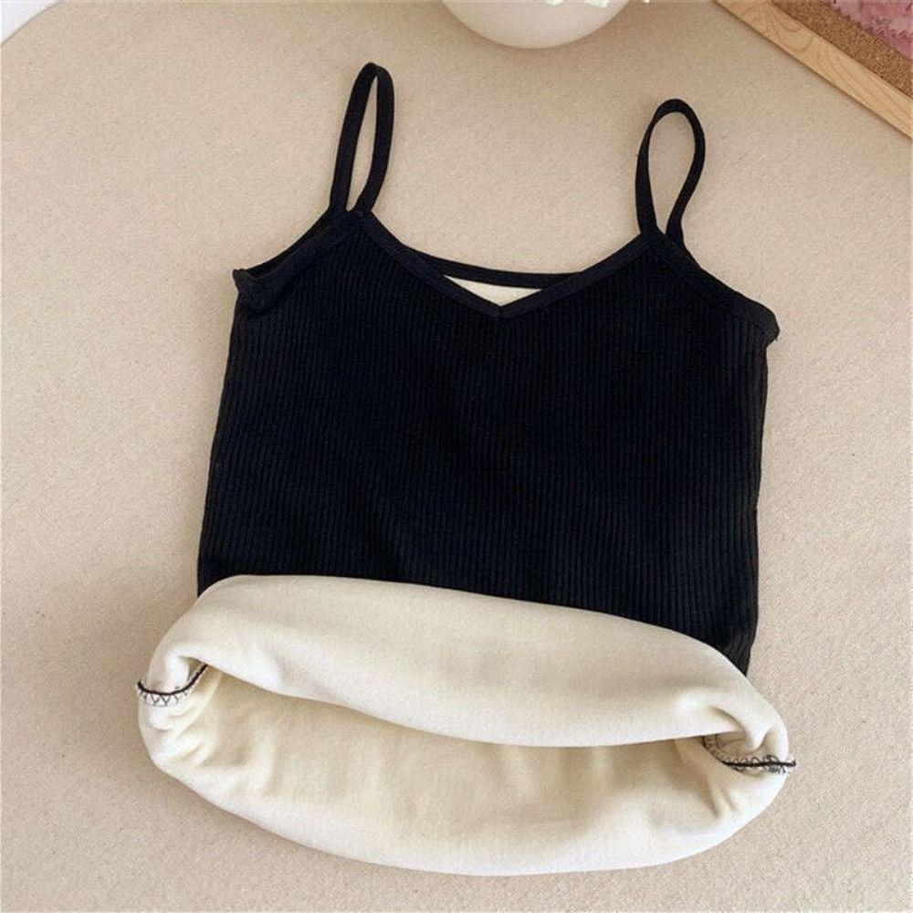 Thicken Women Tanks Slim Warm Undershirt Sexy Thermal Tops Autumn Winter