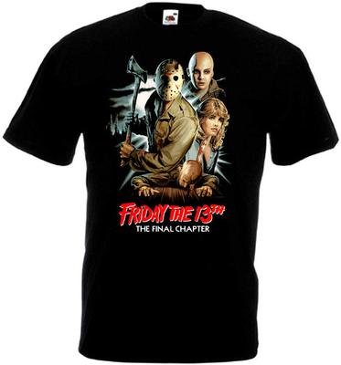 Venerdì 13 v39 T-shirt nera poster del film tutte le taglie S-5XL