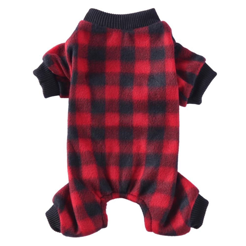 Warm Small Dog Jumpsuits Fleece Dog Overalls Pajamas Cute Winter Dog Pajamas