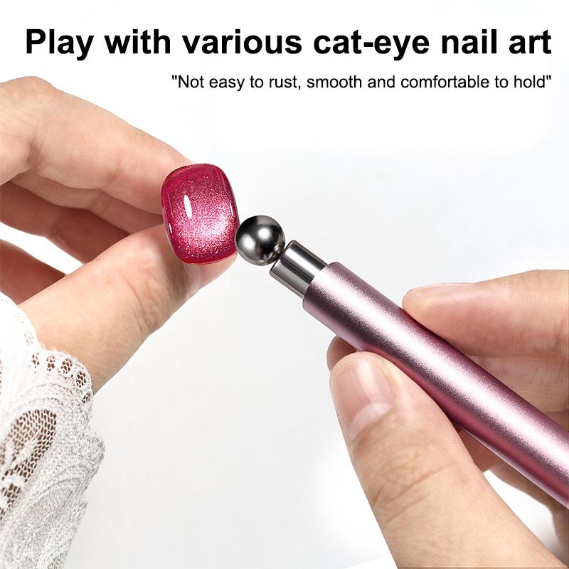 Double Head Magnetic Stick For Cat Eye Gel Polish Nail Magnet Tool Magnet Pen Nails Art Design Glitter Effect Manicure Tools