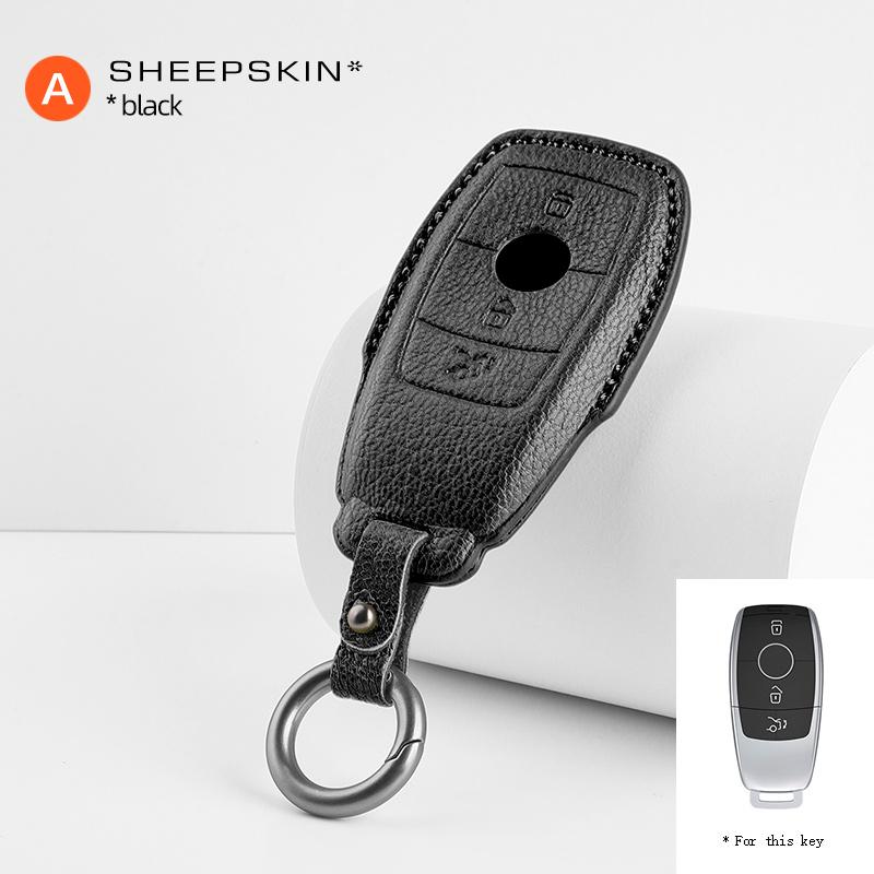 Lammfell Autoschlüsselhülle Abdeckung Für Mercedes Benz W176 W177 W205 W206 W212 W213 W222 W223 W167 W463 X166 A C E S G Cls Glc Sl Klasse