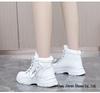 2025 Women's Winter Fleece-Lined Snow Boots - Thickened Ankle Martin Style, Warm & Sporty for Students