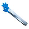 Hand Shape Small Tongs Silicone Tips Blue Stainless Steel Funny Heat Resistant Easy Clean Food