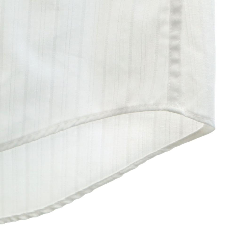 YVES SAINT LAURENT 90s Old Striped Pattern Long sleeve shirt 161/2 white Men's Used