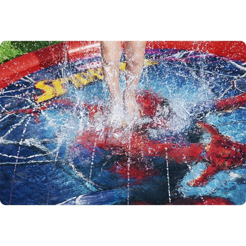 Inflatable Paddling Pool With Spider-Man Fountain 165 Cm Bestway 98792