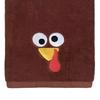 Yousheng Thanksgiving Turkey Towel Embroidered Turkey Hand Towel Absorbent Bathroom Kitchen Towel for Home Farmhouse Thanksgiving Decoration
