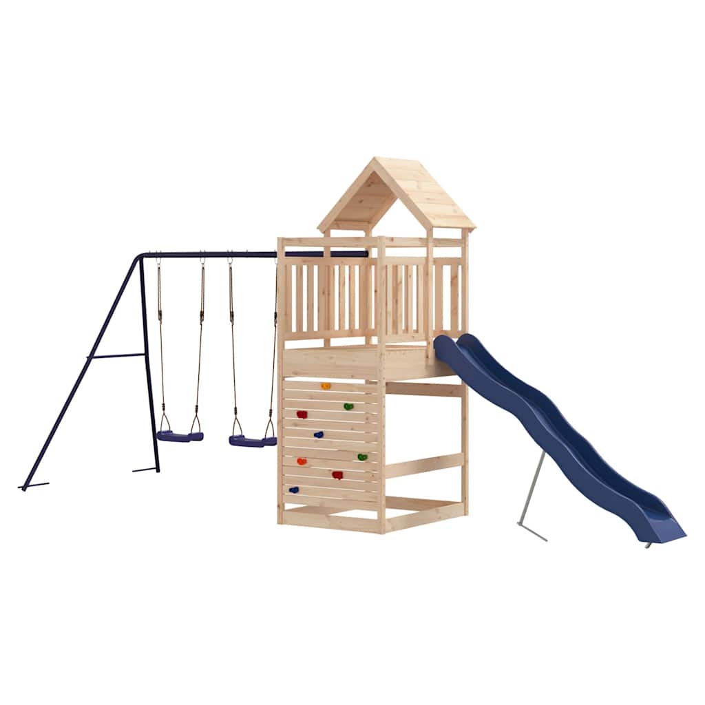 Solid Wood Play Tower Pine