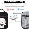 Cute Bubu Is Throwing Flip-flops At Dudu Insulated Lunch Bag for Women Children Portable Food Boxes Thermal Lunch Box Tote