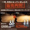 H4 LED Headlight Bulb Halogen Compatible with vehicle 2 pieces for left and Quiet Small cooling fan Long For car Light bulb Warm 6200lm fcl.