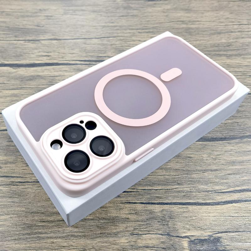 Luxury Matte Case For iPhone 16 15 14 13 12 11 Pro Max iPhone15 iPhone14 iPhone13 For Magsafe Magnetic Anti-Fingerprint Covers