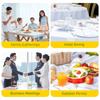 25pcs Household Round Disposable Cups Reusable Thickened Disposable Dessert Cups Party Supplies Plastic Transparent Cup