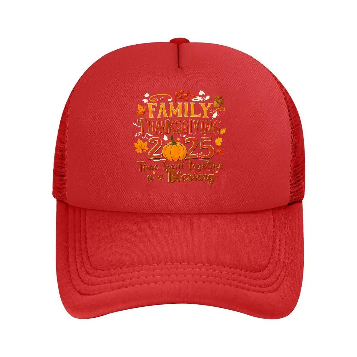 Family Thanksgiving Mesh Baseball Cap Hip Hop Adjustable