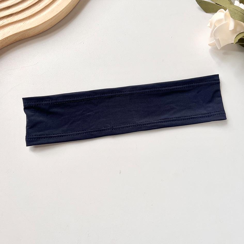 Bentiță Yoga Mătase de Gheață Transfrontalieră: Bentiță de transpirație de culoare uni pentru fitness, spălarea feței și prinderea părului