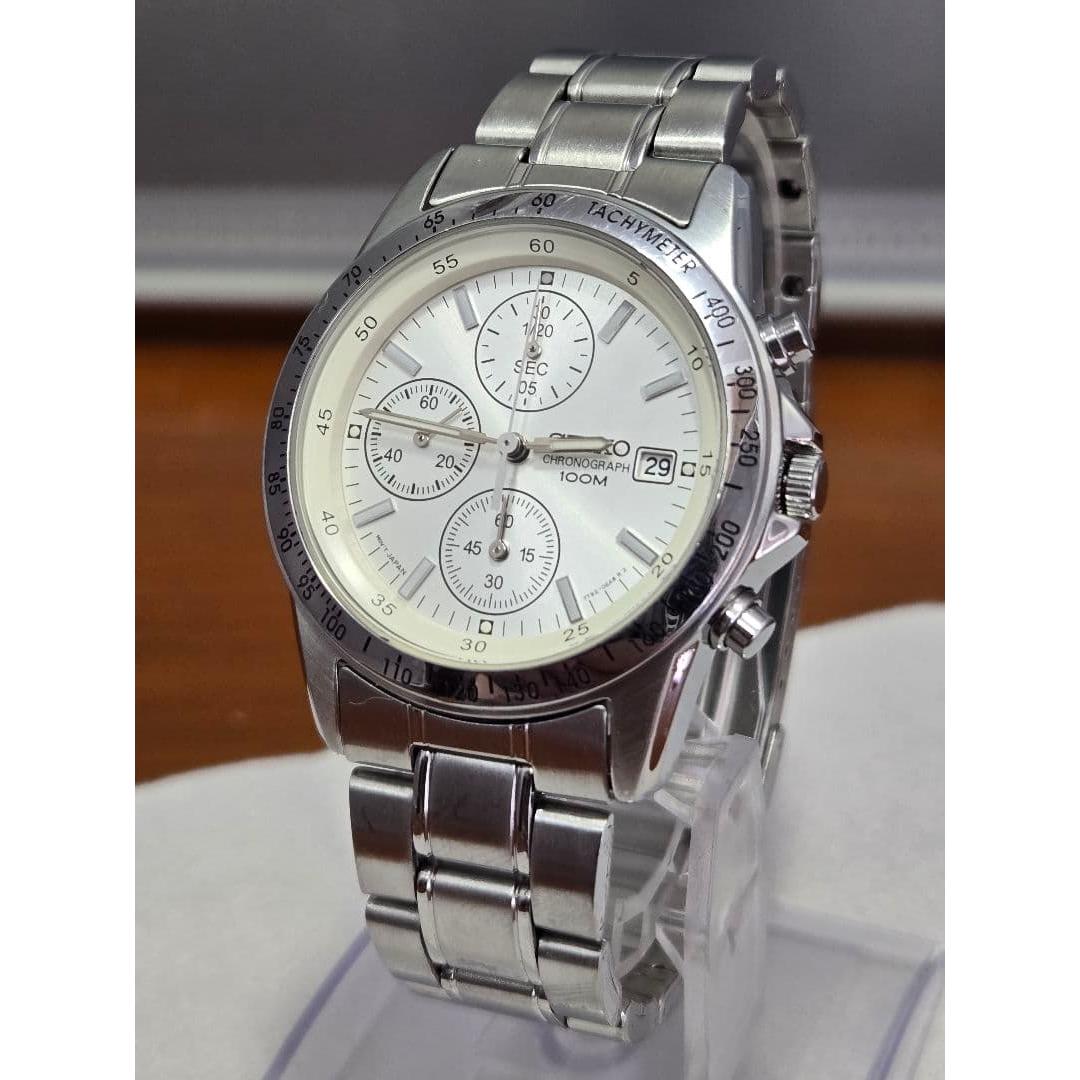 Used Super beautiful item! Working item! New battery! SEIKO Chronograph 7T92 0DW0