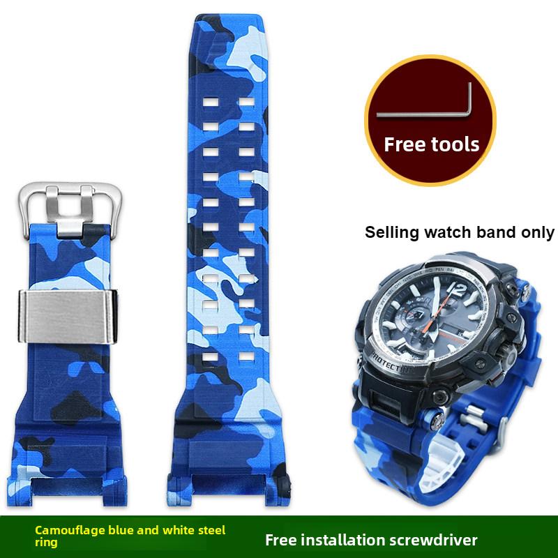 GPW2000 Soft Silicone Strap For Casio G-Shock Kongba 5502 GPW-2000 Wristband Men Replacement Sport Rubber Watch Band Accessories