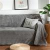 Winter Throw Blanket for Bed Fluffy Plaid Blankets on The Sofa Solid Color Bedspreads Decorative King Size Coral Fleece Blankets
